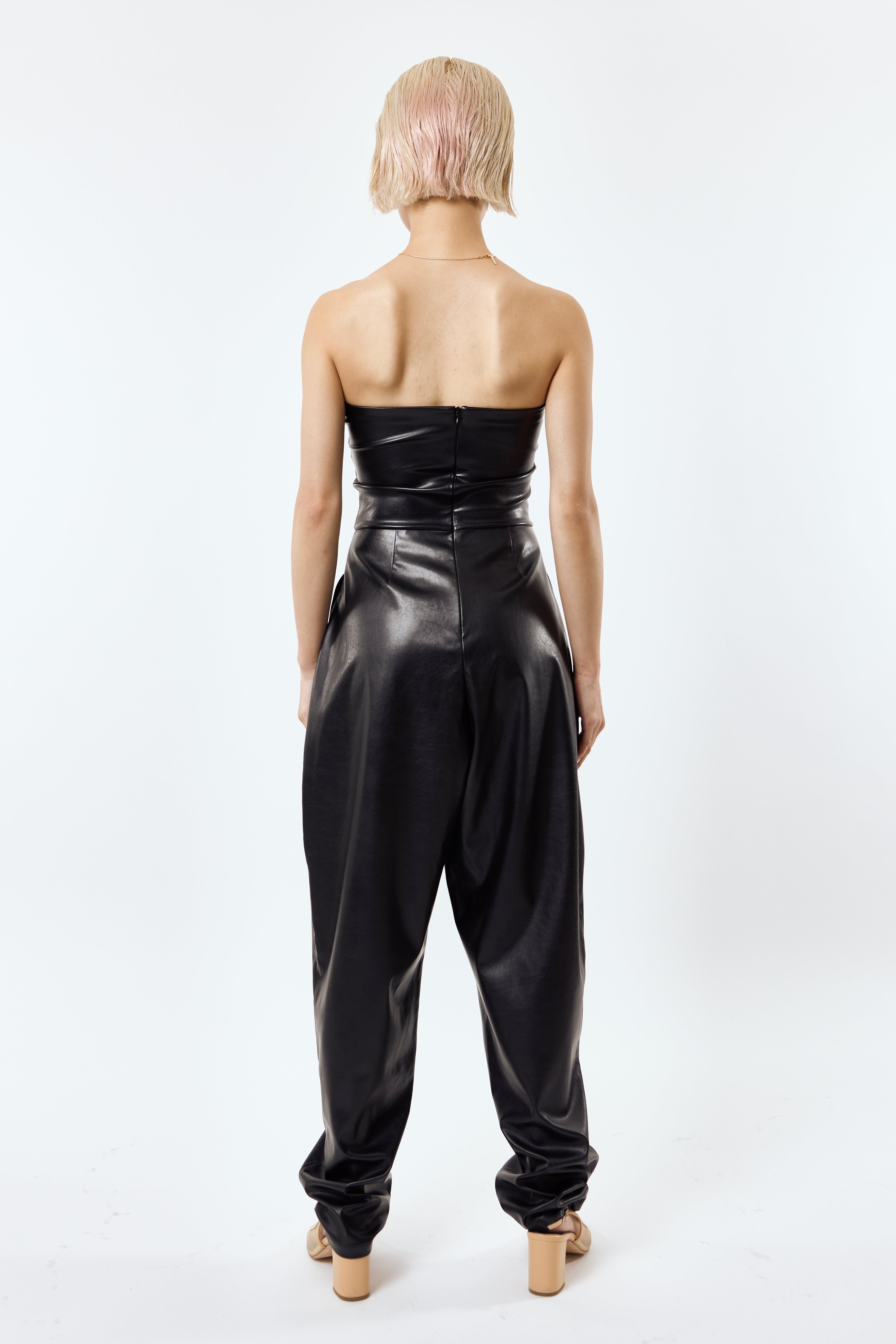 black leather